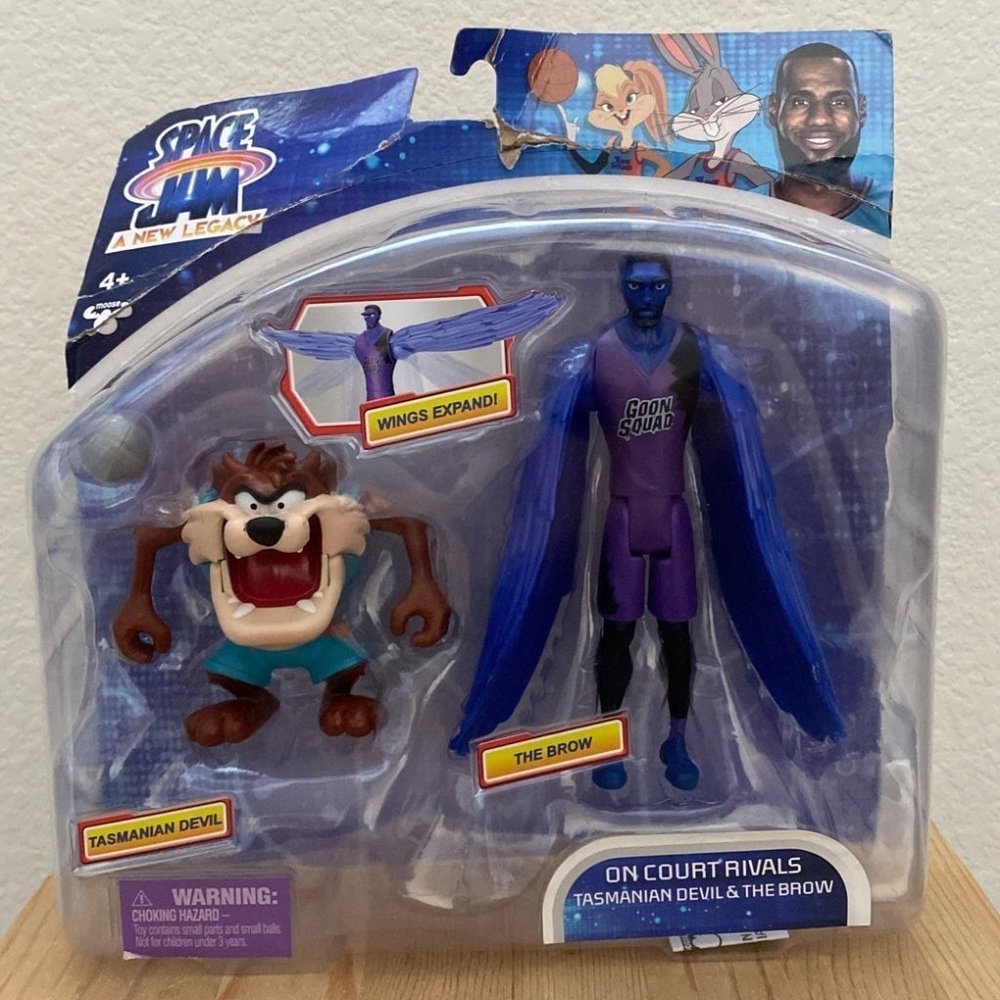Space Jam A New Legacy On Court Rivals Tasmanian Devil & The Brow Action Figures